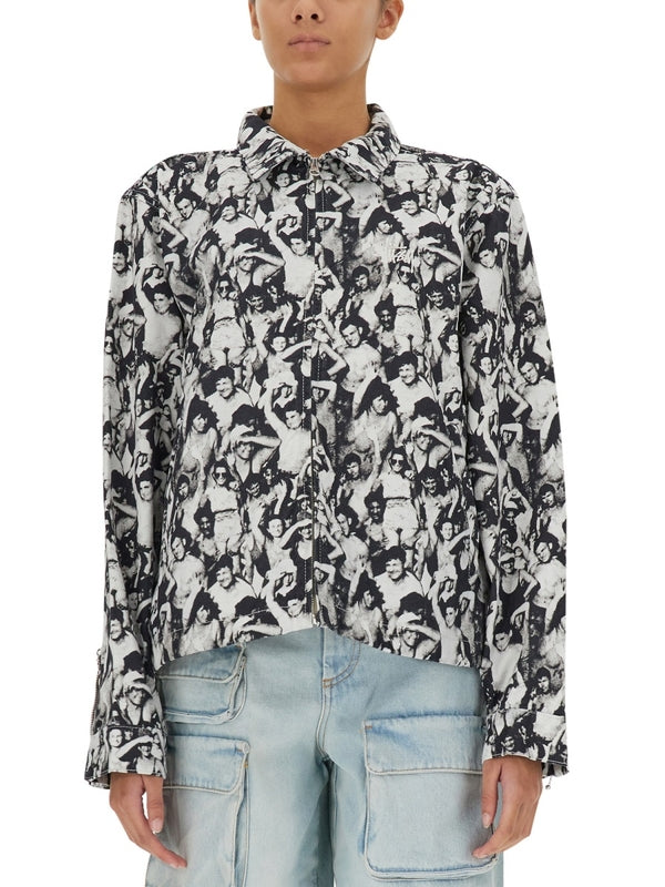 Graphic Printing Cotton Shirt