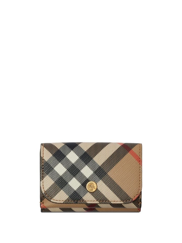 Vintage Check Card Wallet