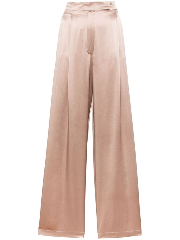 Fiesta Wide Satin Silk Pants