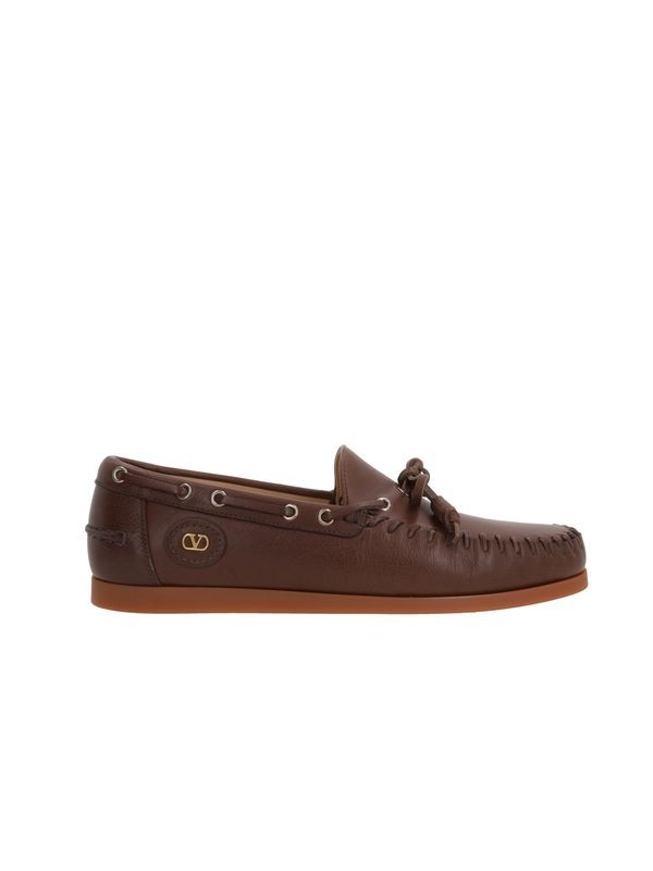 Valentino Brown Boat Shoes