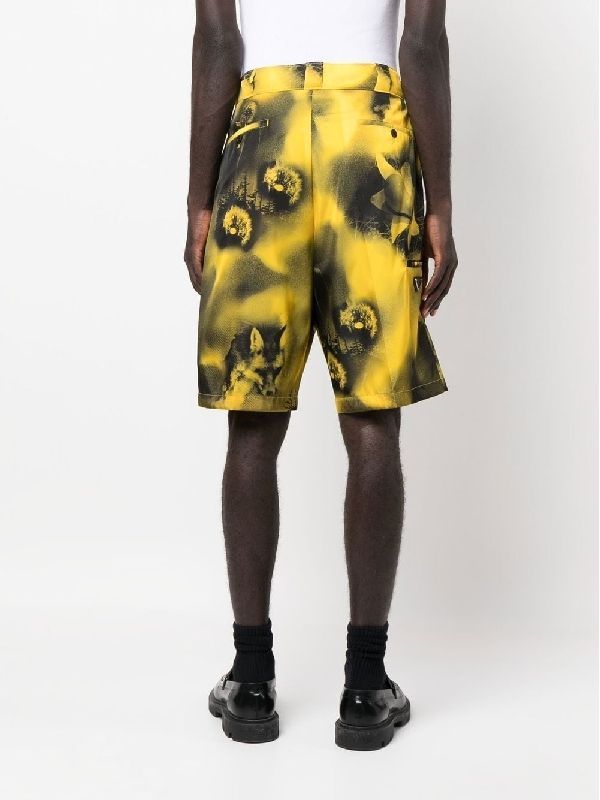 Allover Print Re-Nylon Bermuda Shorts