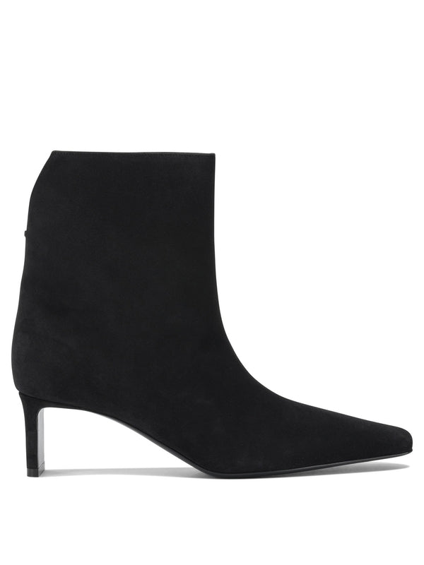 Khaite Black Ankle Boots