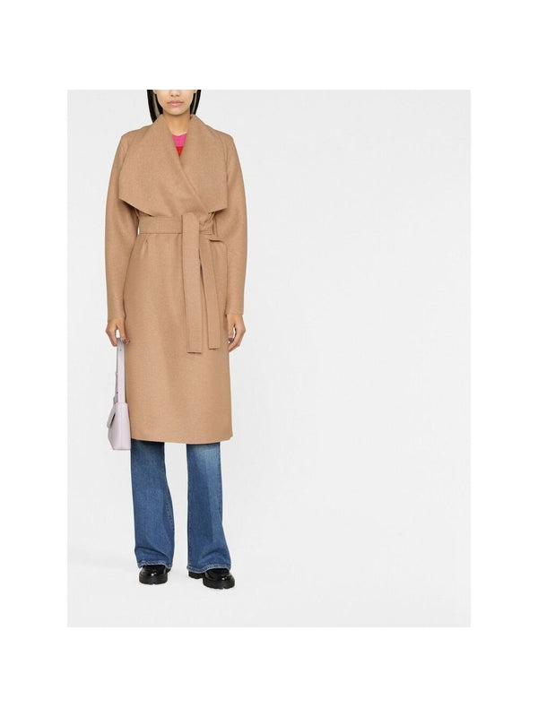 Wrap Wool Belt Coat