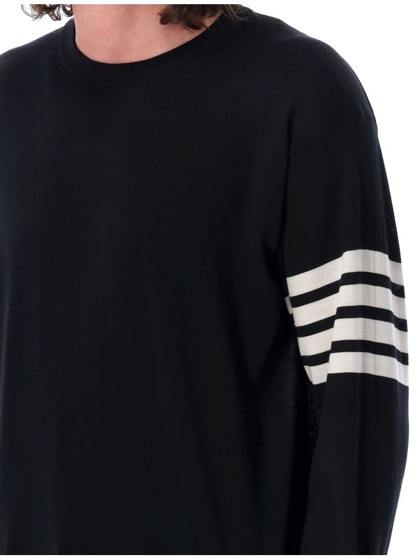 4-bar Crewneck Wool Knit