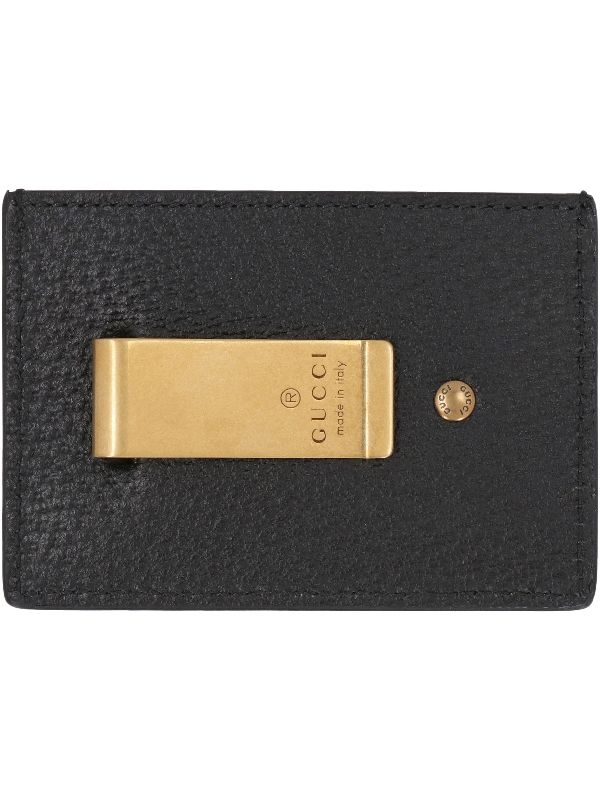 GG Marmont Leather Money Clip Card
  Holder