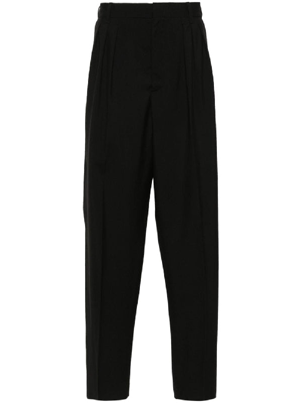 Pleats Wool Pants