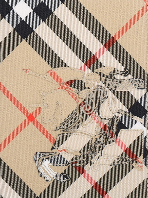 BURBERRY - Ekd Check Pattern Flap Card Wallet - Jente