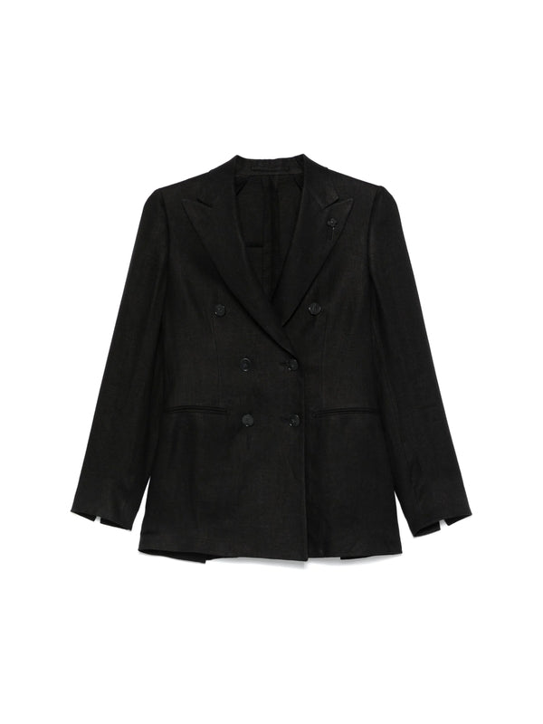 Boutonniere Pin Double Breasted Linen
  Jacket