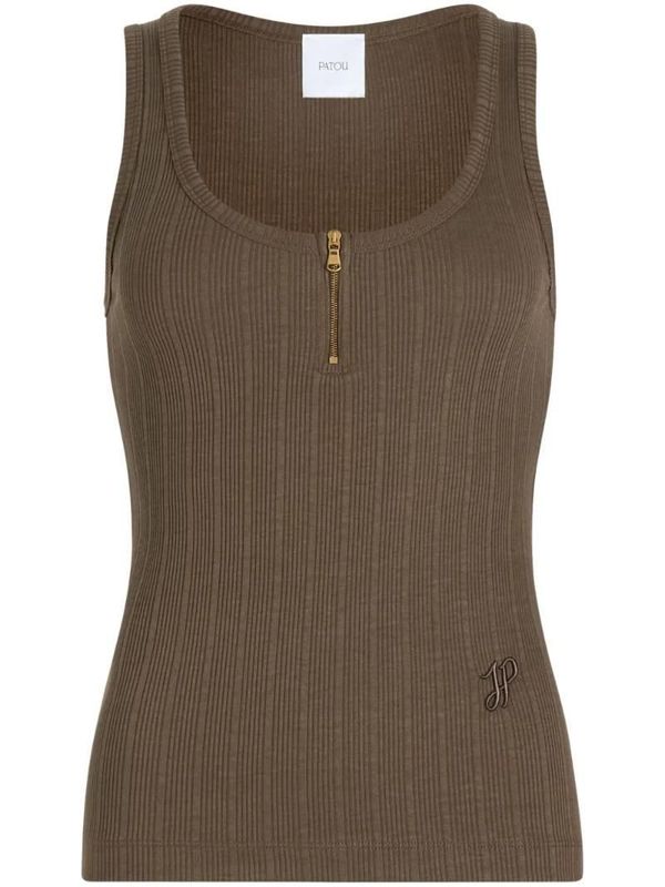 Half Zip
  Sleeveless Top