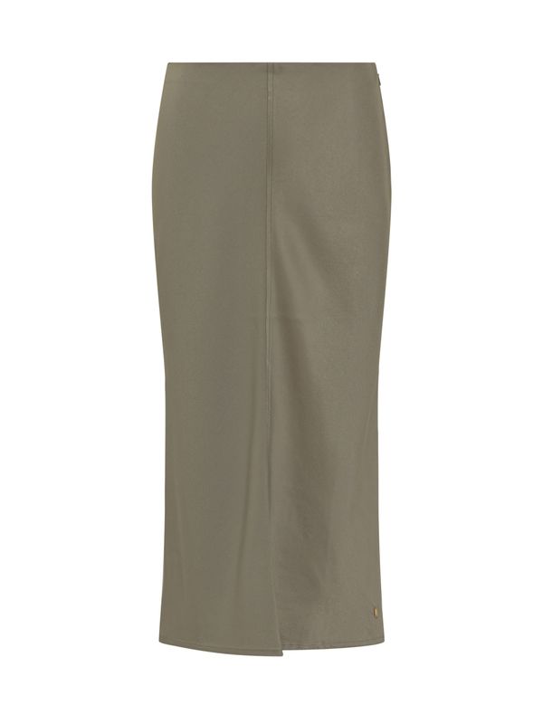 Slit Detail Long Skirt