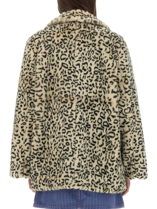 Animal Pattern Fleece Jacket