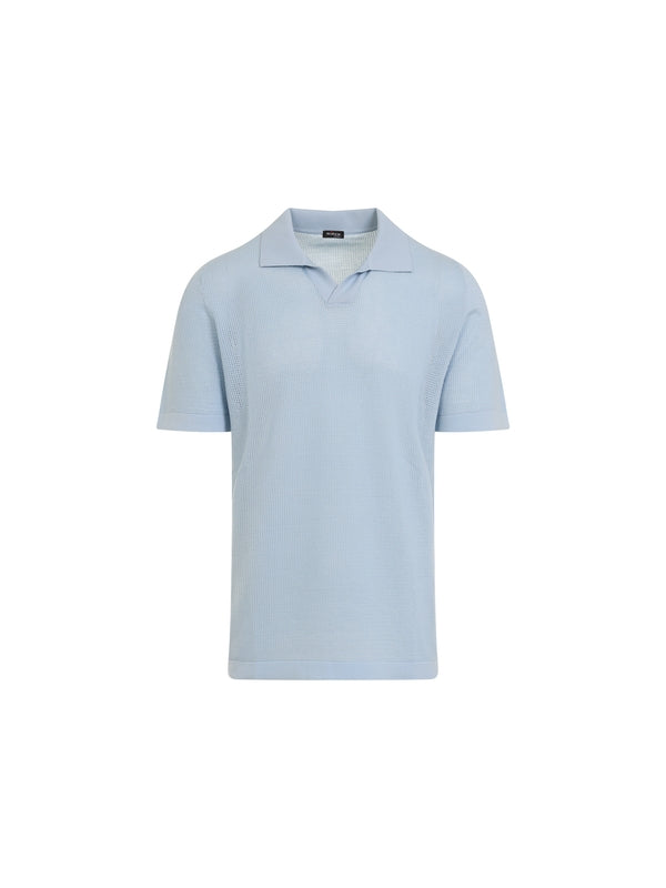 Open Collar Coat Polo Shirt