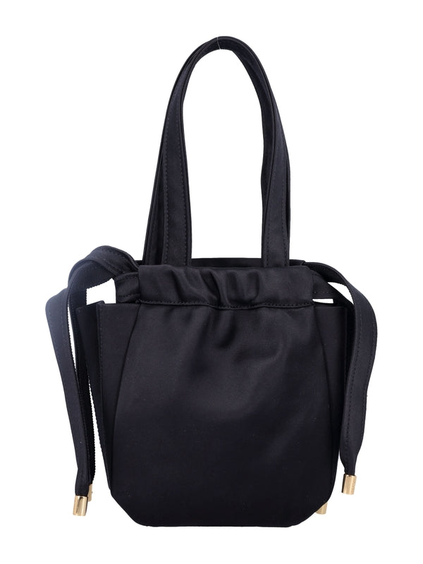 PATOU - Logo Embroidered Satin Tote Bag - Jente