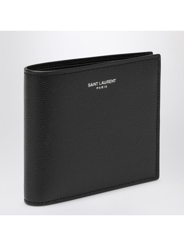 East/West Embossed Logo Leather Wallet