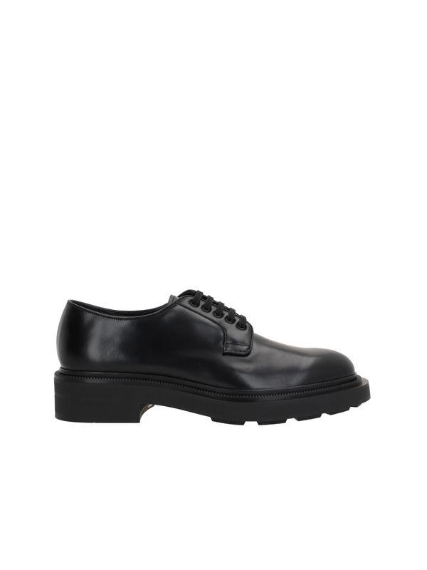 Black Leather Laceup Shoes