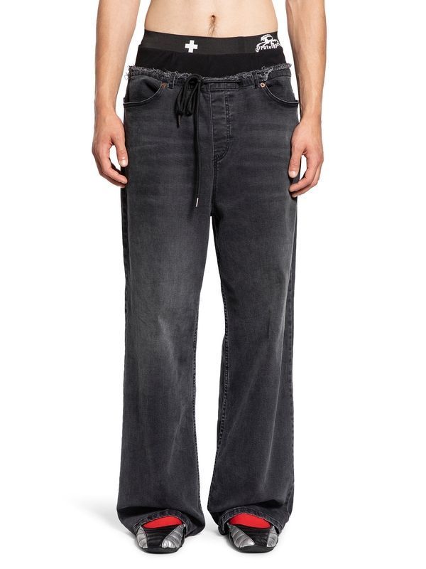 Waistband Regular Denim Pants