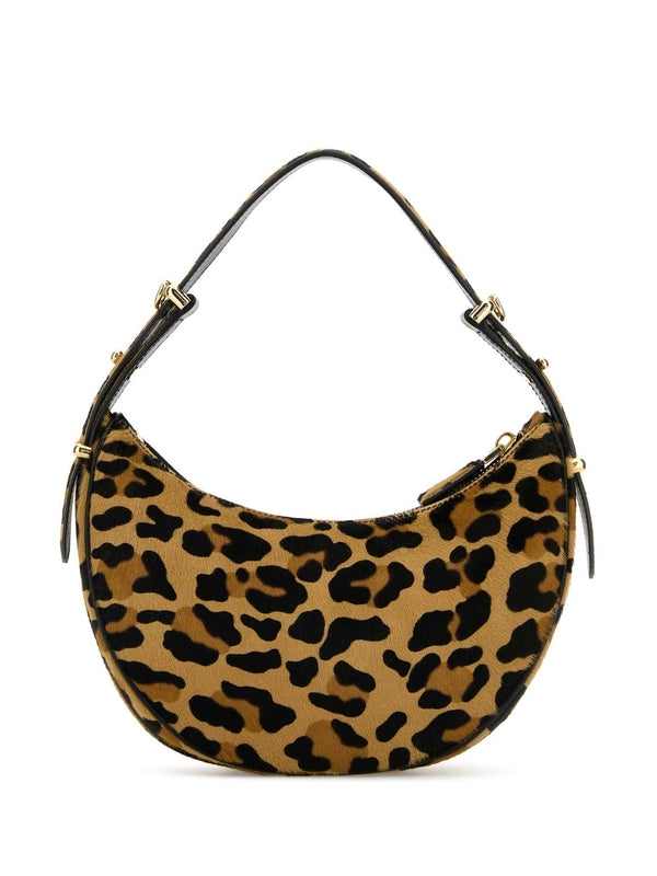 AECE Triangle Logo Leopard Shoulder Bag