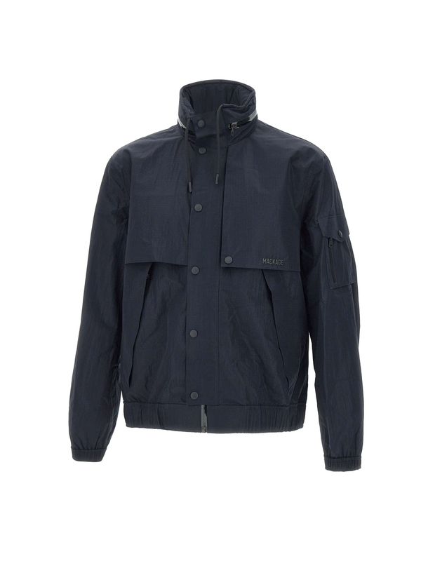 Logo Detail Highneck Nylon Jacket