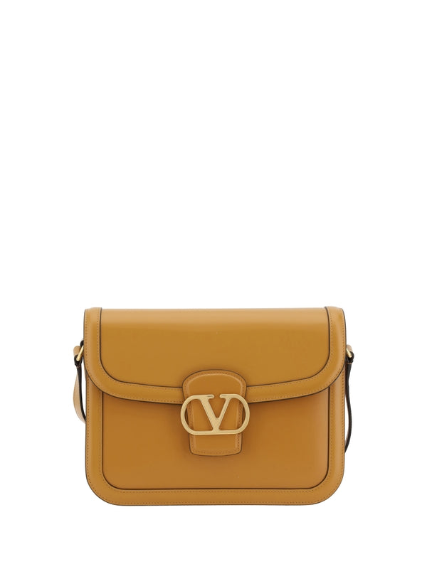 9to5 Logo Leather Shoulder Bag