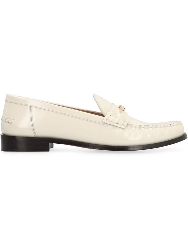 Bara Chain Leather Loafers