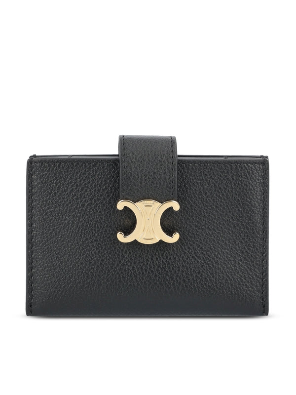 Triomphe Leather Card Wallet