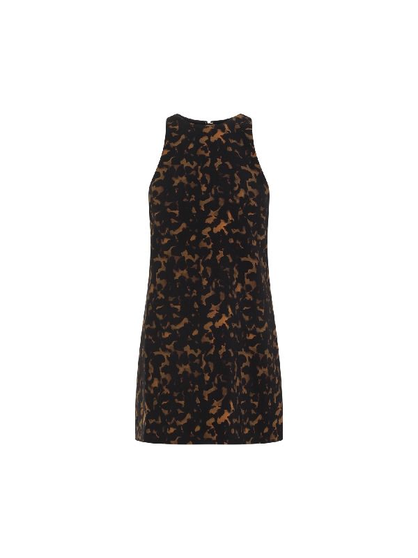 Tortoiseshell Print Mini Dress