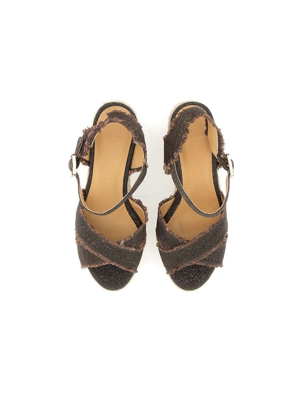 Castañer Brown Wedge Sandals