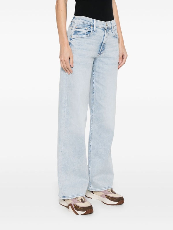 Straight Cotton Denim Pants