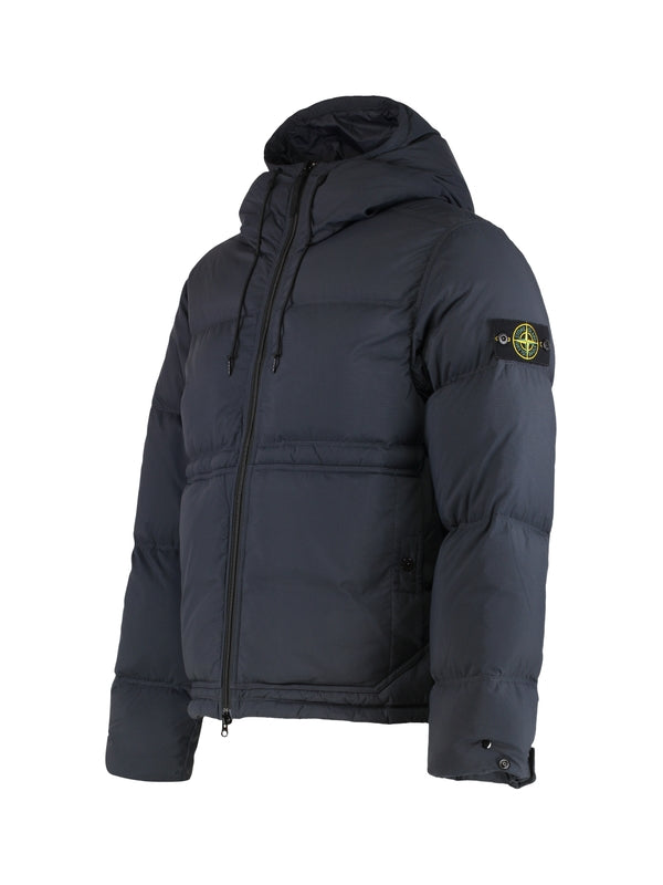 Wappen Patch Nylon Hoodie Padded Jacket