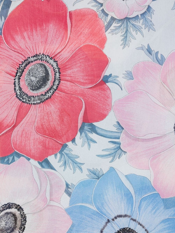 Flower Printing Silk Scarf