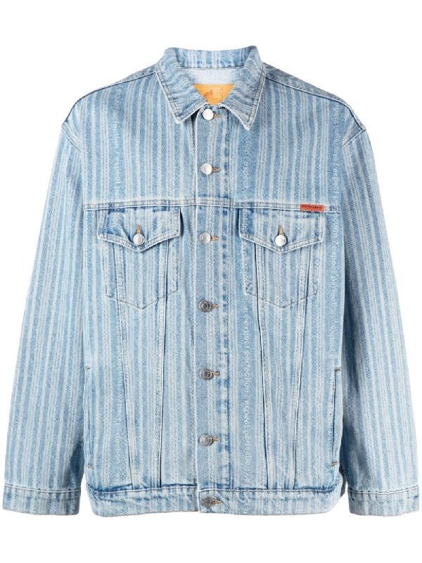 Logo Stripe Denim Jacket