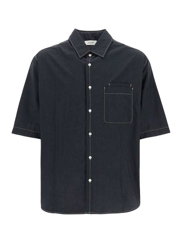 Stitch Cotton Short Sleeve Shirt