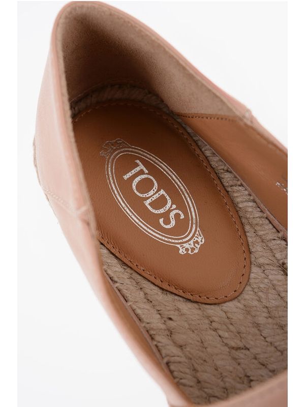 Logo Openwork Leather Espadrilles