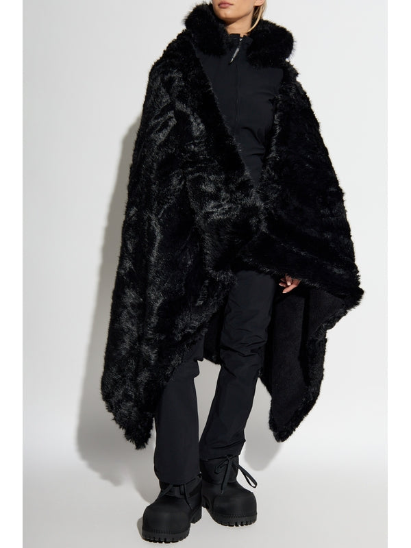 Oversize Fake Fur Cape