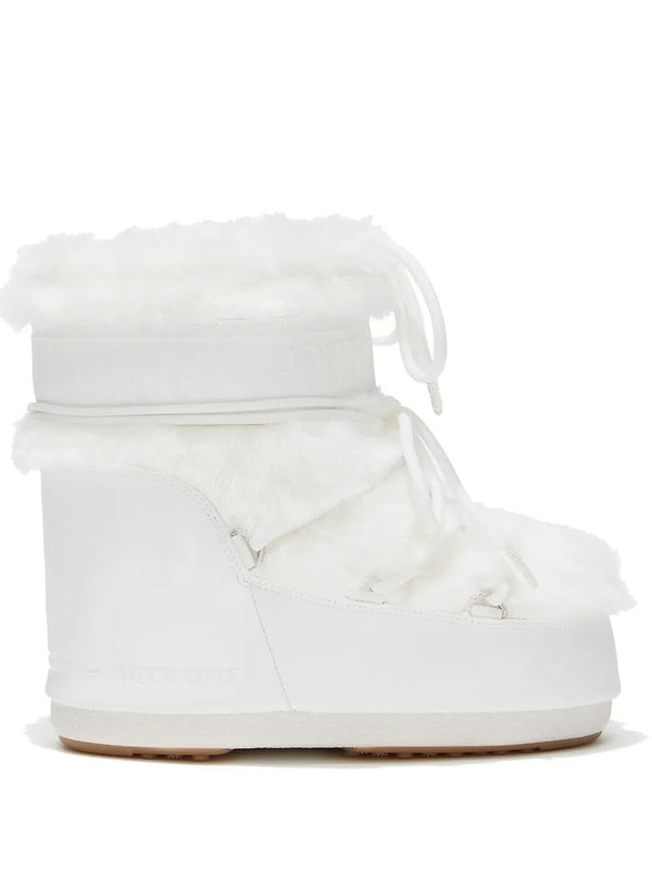Moonboots White Lace-Up Boots