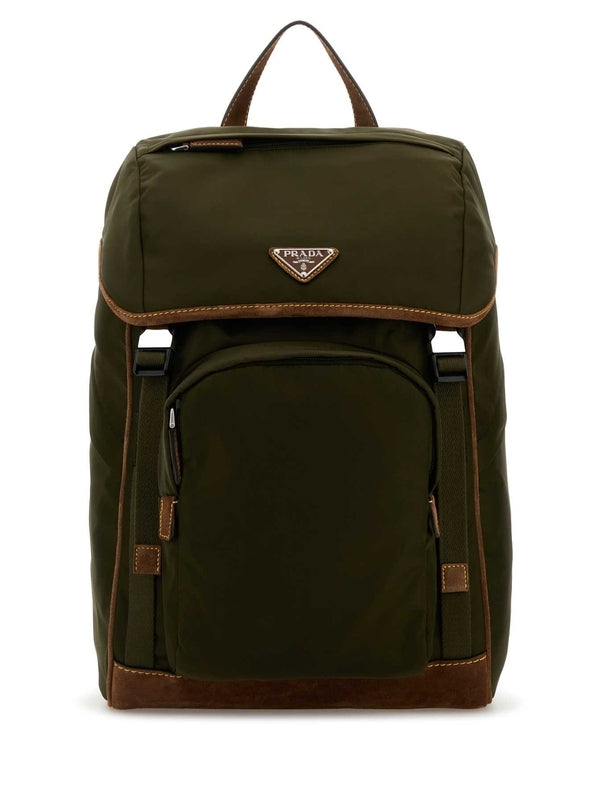 Triangle Logo Nylon Backpack