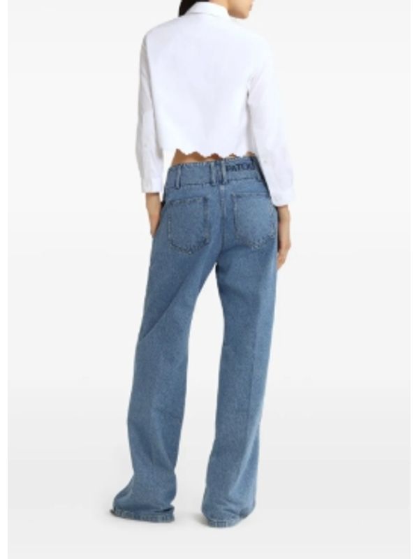 Cropped Poplin Cotton Shirt