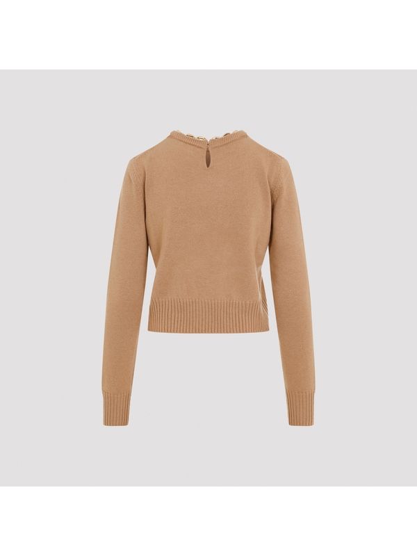 Chain Detail Wool Cashmere
  Knit