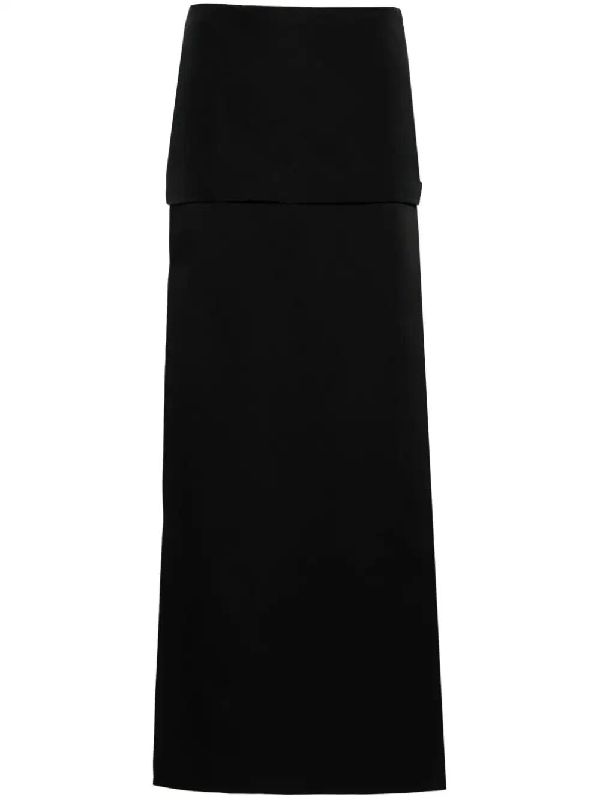 Saxon Layered Slit Detail Skirt
