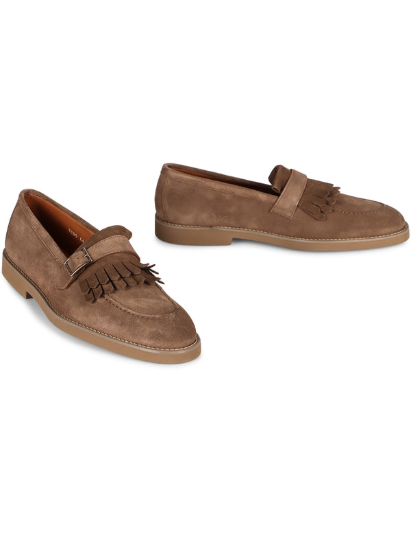 Tassel Decorated Suede Loafers