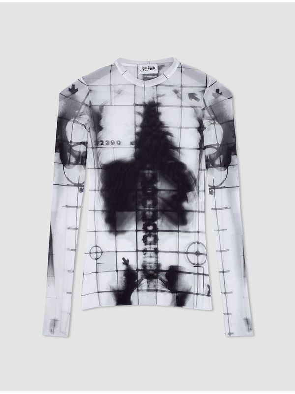 Skeleton Graphic Printing Long Sleeve Top