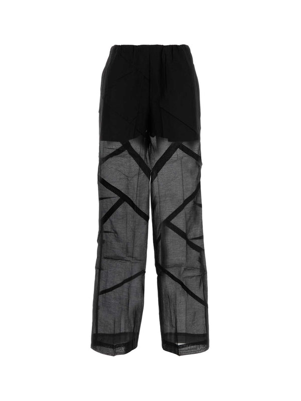 Cotton Silk Tulle Pants