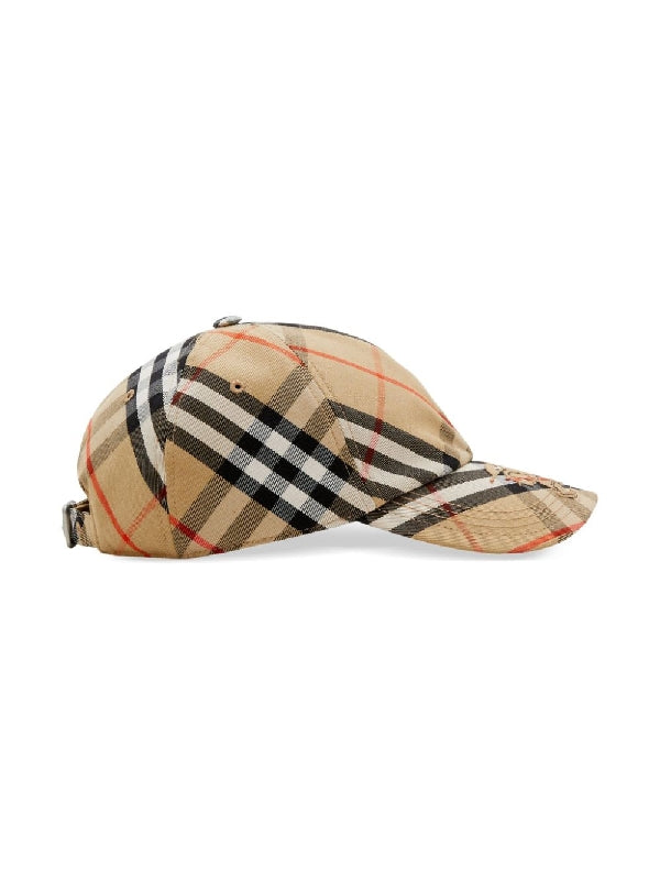 Ekd Check Cotton Blend Ball Cap