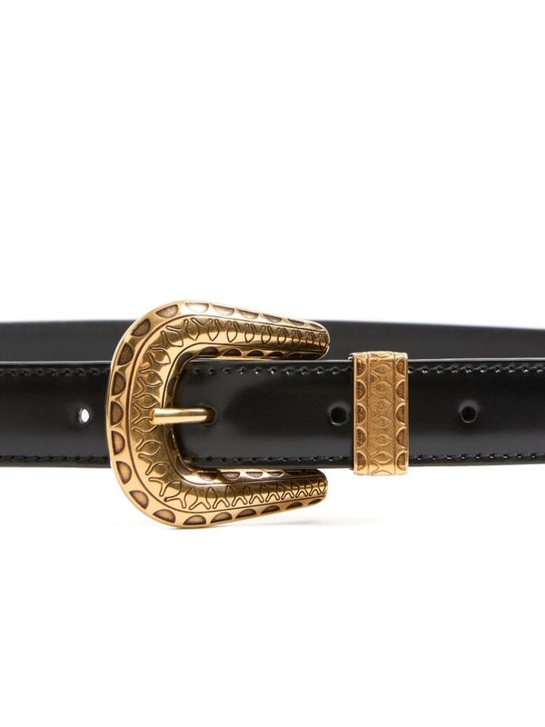 Valentino Black Leather Belts