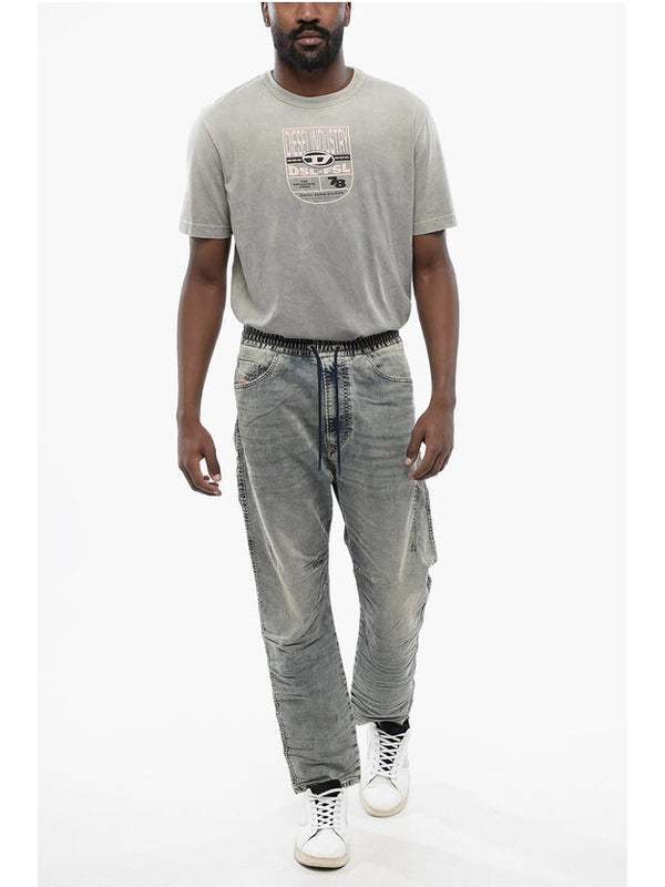 Solid Color 2040 D-AMAGE Jogg Jeans with Drawstring Waist 18 Denim Pants