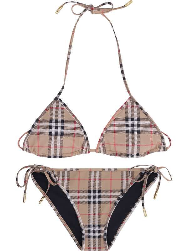 Vintage Check Bikini Set