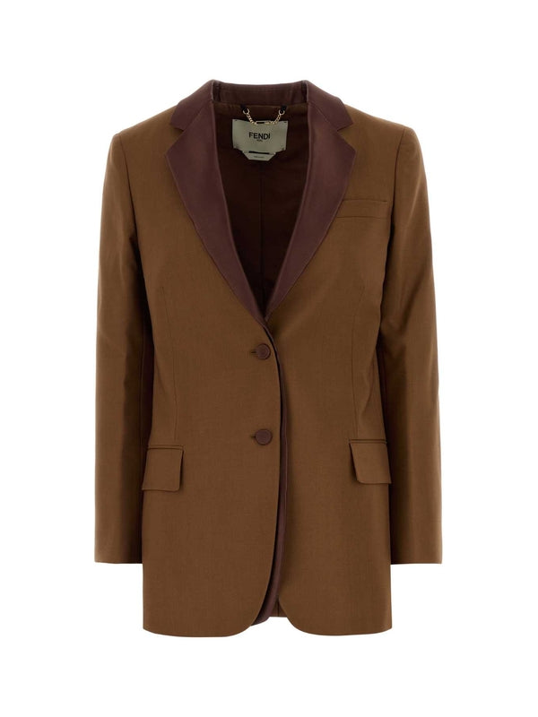Fendi Brown Tailored Jackets