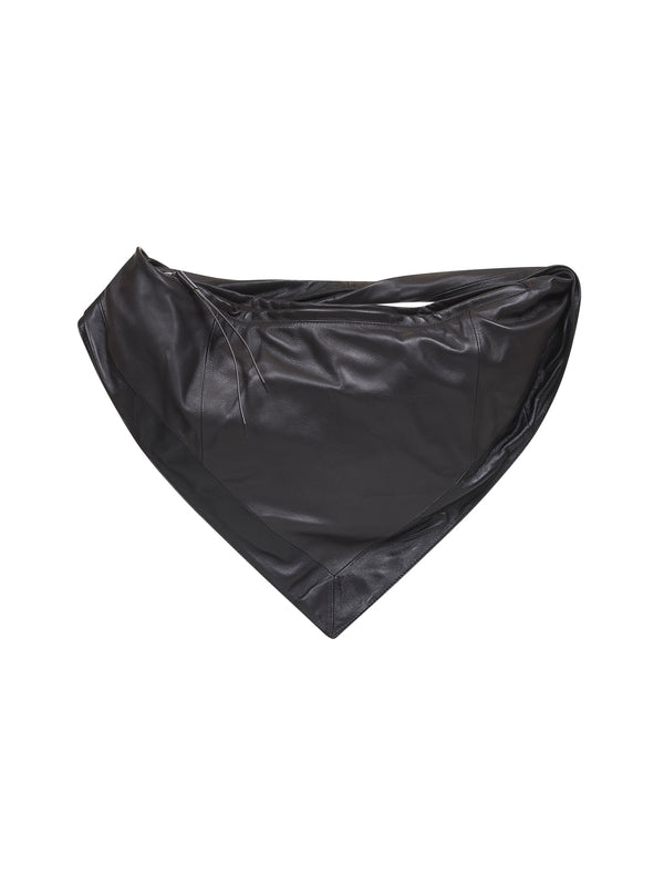 Scarf Leather Small Shoulder Bag