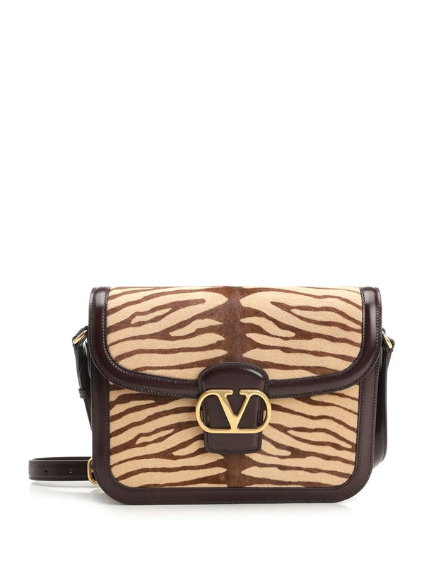 9to5 Animal Printed Leather Shoulder Bag