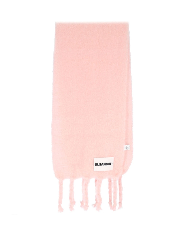 Jil Sander Pink Wool Mufflers